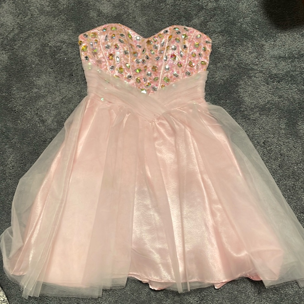 Masquerade Pink Strapless Dress